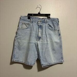 Wrangler Silver Edition Denim Jorts Men’s Size 34 Light Wash Vintage Fit